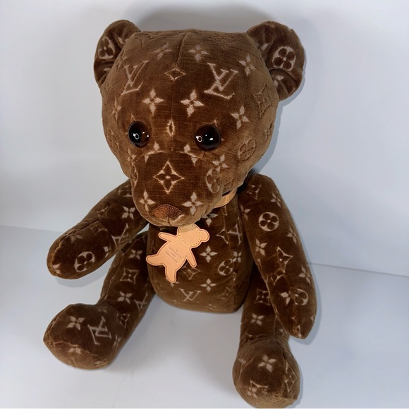 Louis Vuitton Teddy Bear Monogram Doudou Stuffed velour Brown - Picture 4 of 15